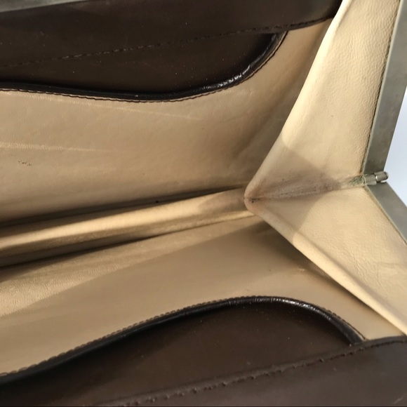 Vintage Bloomingdales Brown Leather Handbag - Picture 7 of 8